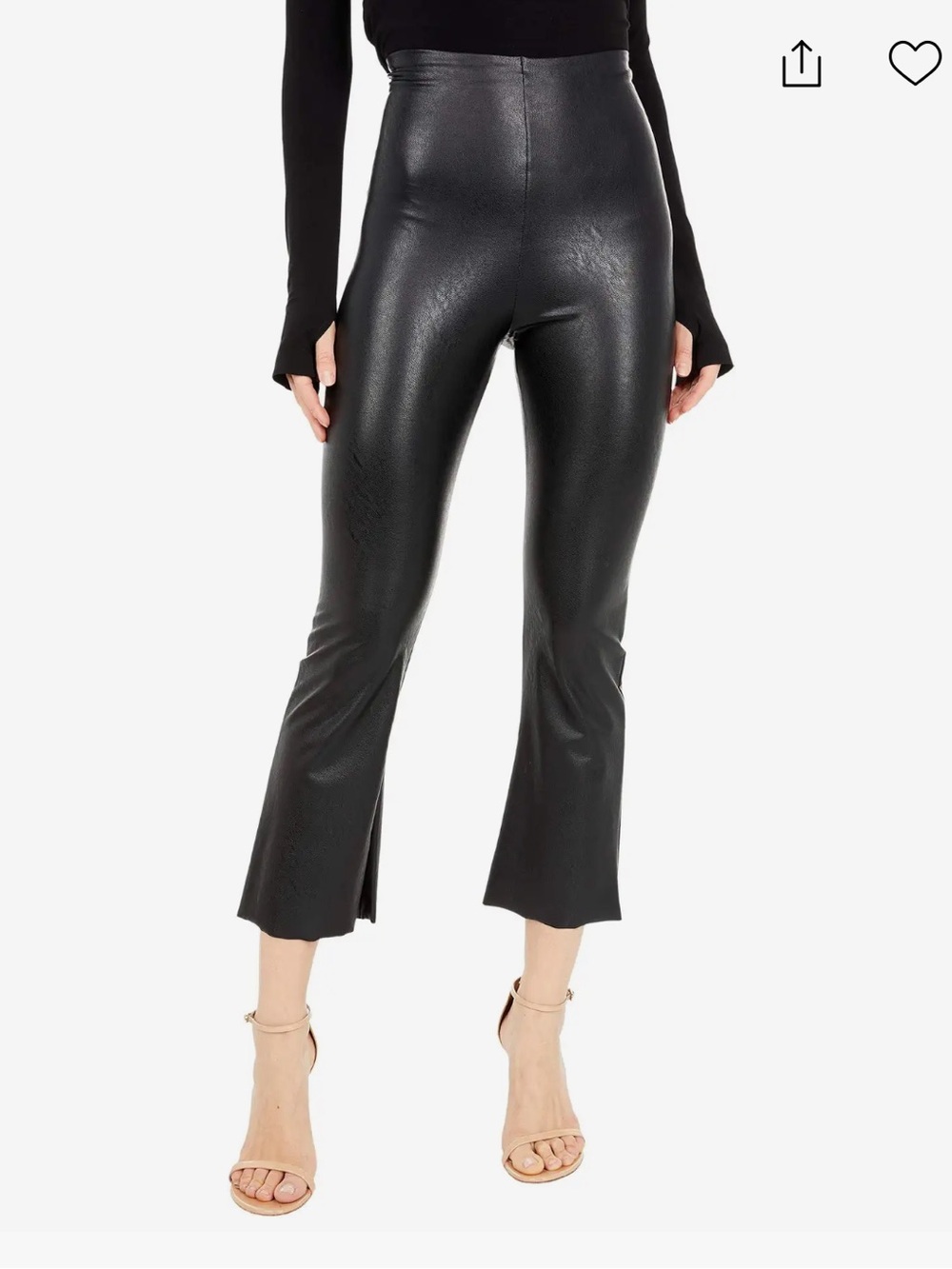🆕 Commando Black Faux Leather Flare